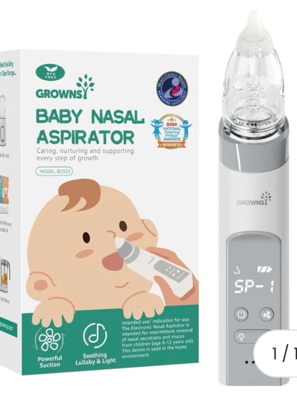 GROWNSY Baby Nasal Aspirator